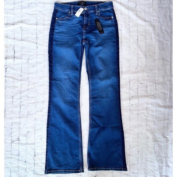 NWT Women’s 28/6 Banana Republic High Rise Bootcut Blue Denim Jeans - Picture 1 of 8